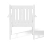 WestinTrends Malibu Outdoor Patio HDPE Adirondack Dining Arm Chairs (Set of 2), White