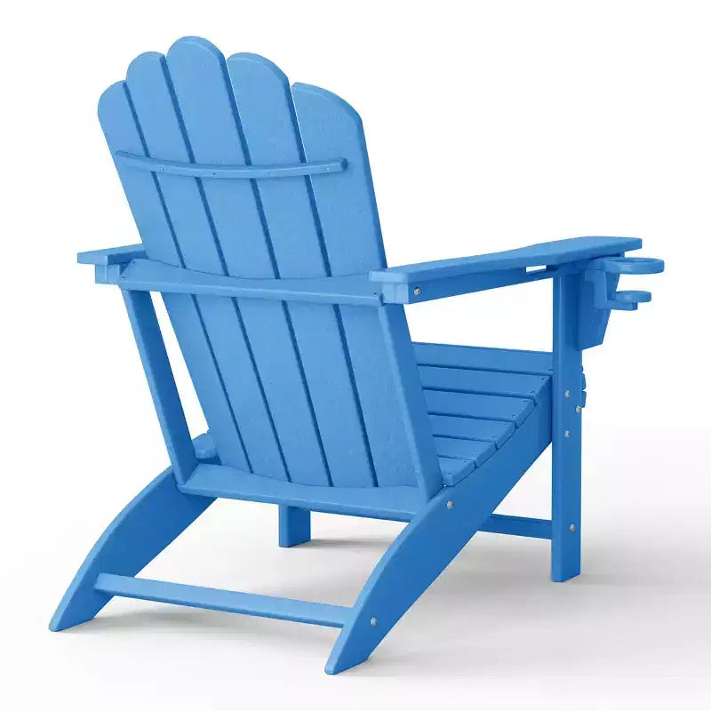WestinTrends Highland Outdoor Patio HDPE Adirondack Chair With Cup Holder