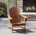 WestinTrends Highland Outdoor Patio HDPE Adirondack Chair With Cup Holder