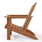 WestinTrends Highland Outdoor Patio HDPE Adirondack Chair With Cup Holder