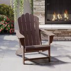 WestinTrends Highland Outdoor Patio HDPE Adirondack Chair With Cup Holder