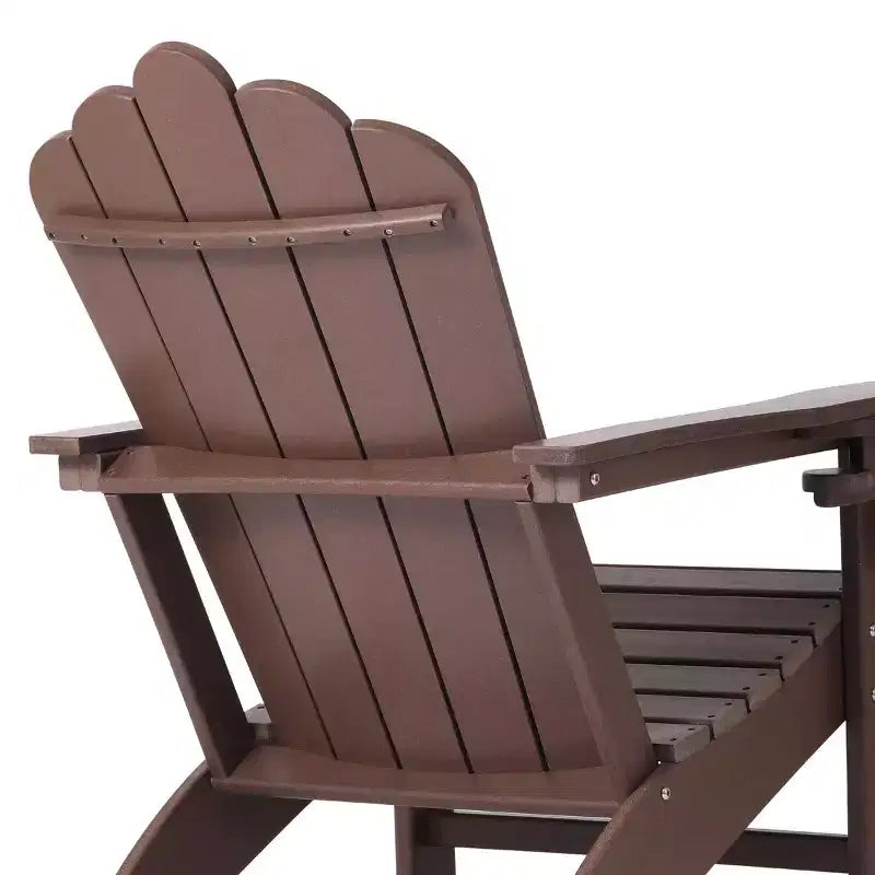 WestinTrends Highland Outdoor Patio HDPE Adirondack Chair With Cup Holder