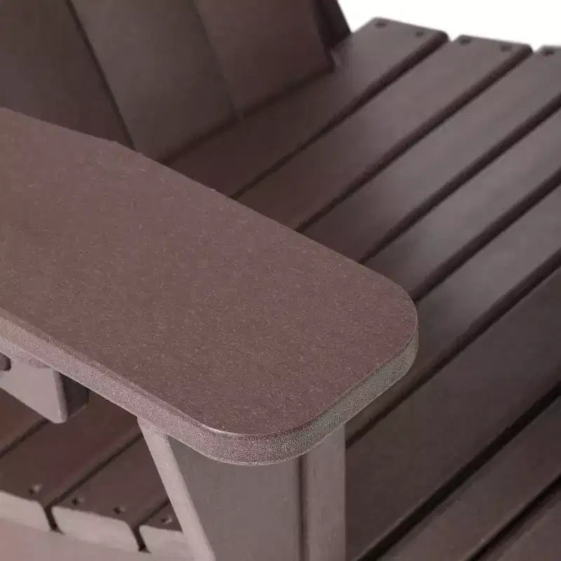 WestinTrends Highland Outdoor Patio HDPE Adirondack Chair With Cup Holder