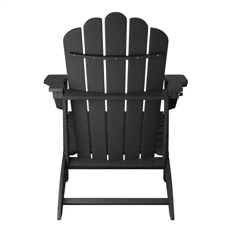 WestinTrends Highland Outdoor Patio HDPE Adirondack Chair With Cup Holder