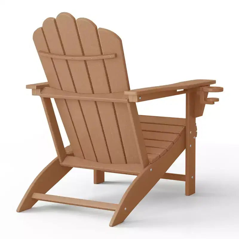 WestinTrends Sedie Adirondack da Esterno in HDPE Highland con Portabicchieri (Set da 8)