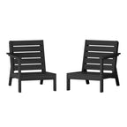 WestinTrends Avalon Outdoor Patio HDPE Deep Seating Sectional Loveseat
