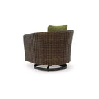 Signature Design by Ashley Horizon Hall Poltrona girevole da esterno per tutte le stagioni con cuscino, Verde