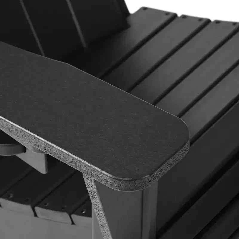WestinTrends Highland 5-Piece Adirondack Chair with Folding Ottoman and Table Set