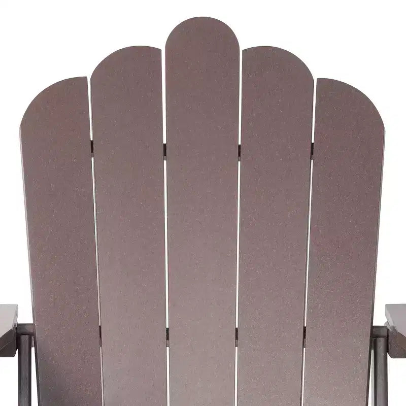 WestinTrends Highland 5-Piece Adirondack Chair with Folding Ottoman and Table Set
