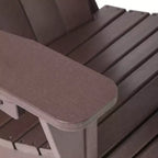 WestinTrends Highland 5-Piece Adirondack Chair with Folding Ottoman and Table Set