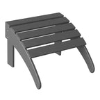 WestinTrends Highland 5-Piece Adirondack Chair with Folding Ottoman and Table Set