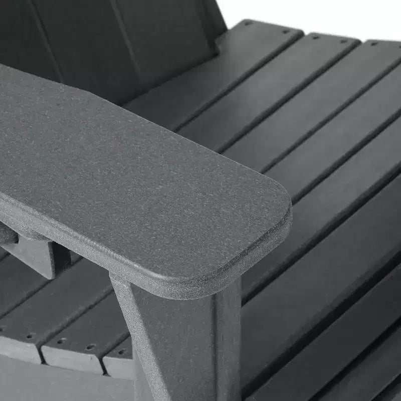 WestinTrends Highland 3-Piece Outdoor Patio HDPE Adirondack Chair With Cup Holder and Table Set