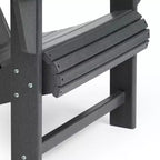 WestinTrends Highland 3-Piece Outdoor Patio HDPE Adirondack Chair With Cup Holder and Table Set