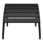 WestinTrends Highland Set di 4 sedie Adirondack da esterno in HDPE con poggiapiedi e portabicchieri