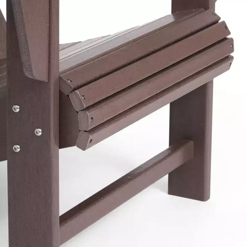 WestinTrends Highland Set di 4 sedie Adirondack da esterno in HDPE con poggiapiedi e portabicchieri