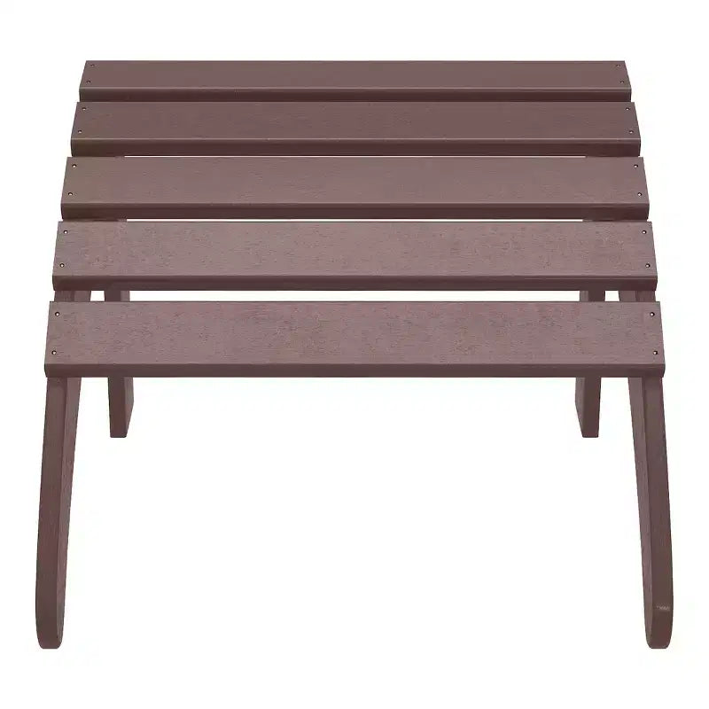 WestinTrends Highland Set di 4 sedie Adirondack da esterno in HDPE con poggiapiedi e portabicchieri