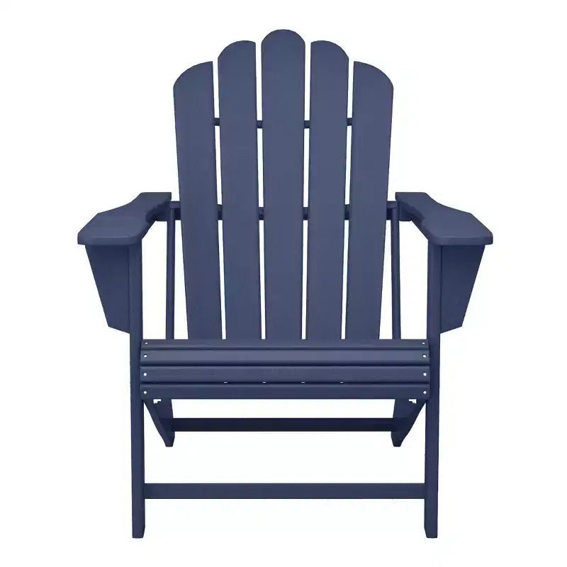 WestinTrends Highland Set di 4 sedie Adirondack da esterno in HDPE con poggiapiedi e portabicchieri