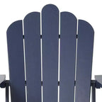 WestinTrends Highland Set di 4 sedie Adirondack da esterno in HDPE con poggiapiedi e portabicchieri