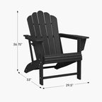 WestinTrends Highland Set da 12 Pezzi Tavolo da Conversazione per Esterni in HDPE e Sedie Adirondack