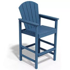 Hyleory Set da Bar 3 Pezzi in HDPE con Sgabelli Bar Adirondack - Mobili da Esterno Durevoli per un Intrattenimento di Stile