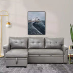 Divano Sezionale Reversibile Letto Home Imports Emporium - Divano Convertibile con Chaise Longue Contenitore, Design Salvaspazio per Soggiorni Moderni