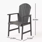Christopher Knight Home Malibu Outdoor Acacia Wood Adirondack Dining Chairs (Set of 2)