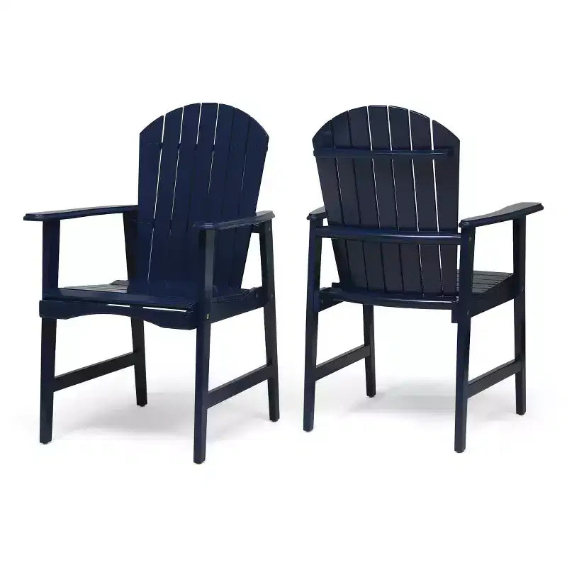 Christopher Knight Home Malibu Outdoor Acacia Wood Adirondack Dining Chairs (Set of 2)