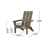 GDFStudio Gurekam Outdoor Acacia Wood Folding High Back Adirondack Chair