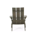 GDFStudio Gurekam Outdoor Acacia Wood Folding High Back Adirondack Chair