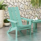 GDFStudio Gurekam Outdoor Acacia Wood Folding High Back Adirondack Chair