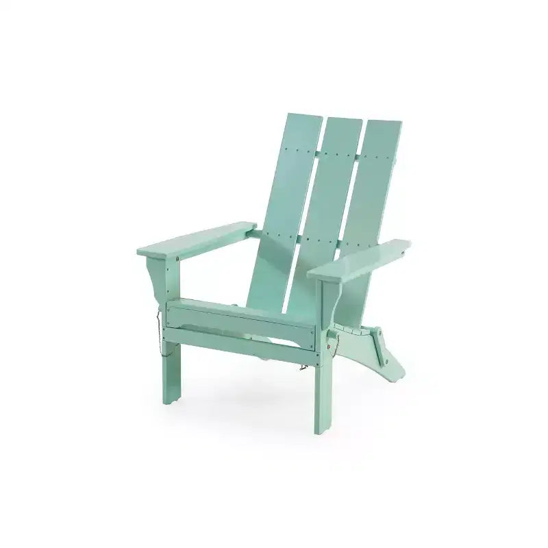 GDFStudio Gurekam Outdoor Acacia Wood Folding High Back Adirondack Chair