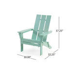 GDFStudio Gurekam Outdoor Acacia Wood Folding High Back Adirondack Chair (Set of 2)