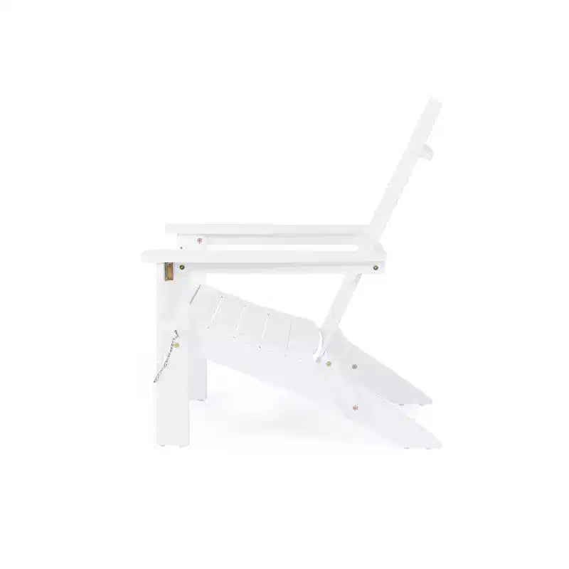 GDFStudio Gurekam Outdoor Acacia Wood Folding High Back Adirondack Chair (Set of 2)