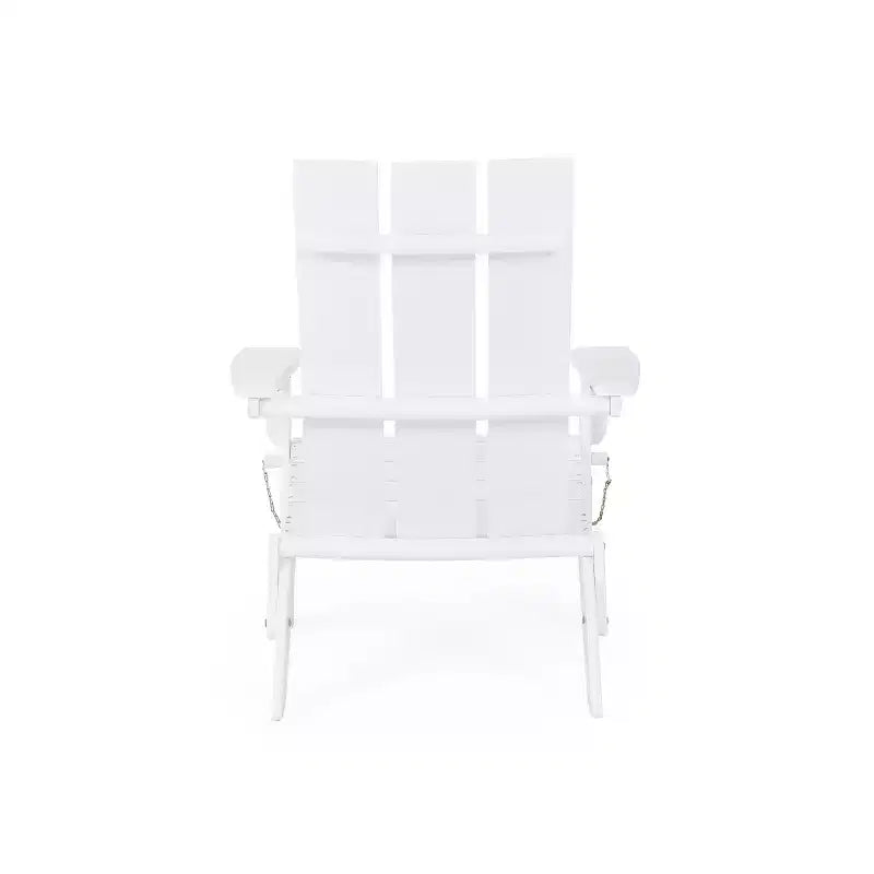GDFStudio Gurekam Outdoor Acacia Wood Folding High Back Adirondack Chair (Set of 2)