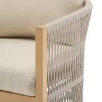 Christopher Knight Home Cassie Outdoor Aluminum Club Chair with Rope Accents (Set of 2)