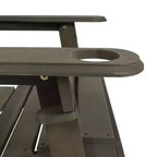 Christopher Knight Home Kandyce Sedia Adirondack Pieghevole da Esterno in Legno di Acacia con Portabicchieri