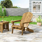 Christopher Knight Home Kandyce Sedia Adirondack Pieghevole da Esterno in Legno di Acacia con Portabicchieri