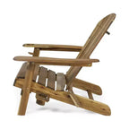 Christopher Knight Home Kandyce Sedia Adirondack Pieghevole da Esterno in Legno di Acacia con Portabicchieri