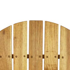 Christopher Knight Home Kandyce Sedia Adirondack Pieghevole da Esterno in Legno di Acacia con Portabicchieri
