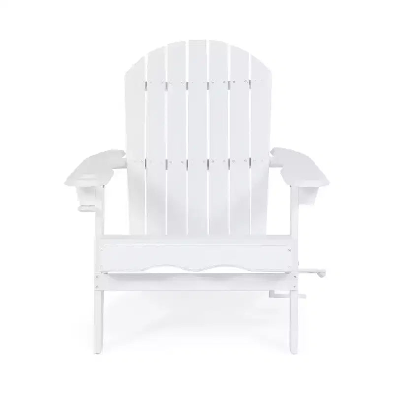 Christopher Knight Home Kandyce Sedia Adirondack Pieghevole da Esterno in Legno di Acacia con Portabicchieri