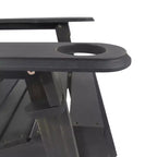 Christopher Knight Home Kandyce Sedia pieghevole Adirondack da esterno in legno di acacia con portabicchieri (set da 2)
