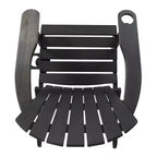 Christopher Knight Home Kandyce Sedia pieghevole Adirondack da esterno in legno di acacia con portabicchieri (set da 2)