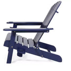 Christopher Knight Home Kandyce Sedia pieghevole Adirondack da esterno in legno di acacia con portabicchieri (set da 2)