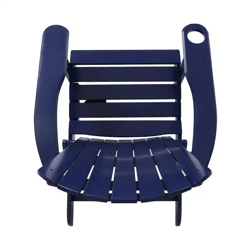 Christopher Knight Home Kandyce Sedia pieghevole Adirondack da esterno in legno di acacia con portabicchieri (set da 2)