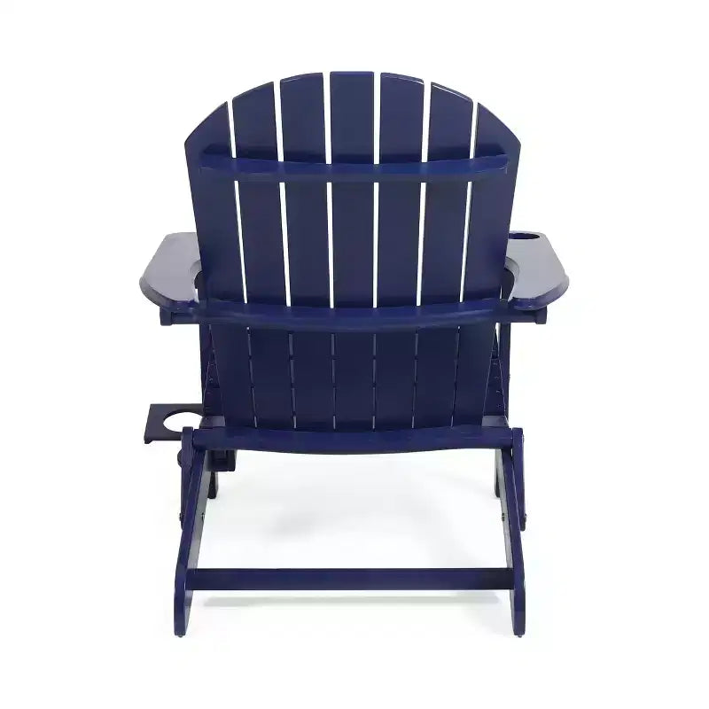 Christopher Knight Home Kandyce Sedia pieghevole Adirondack da esterno in legno di acacia con portabicchieri (set da 2)