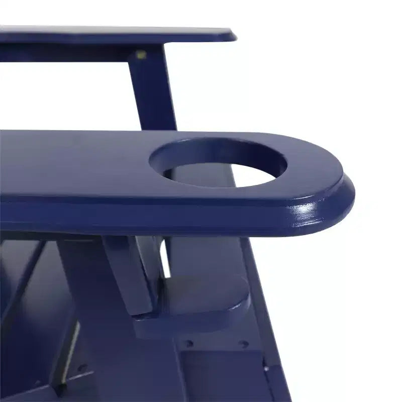 Christopher Knight Home Kandyce Sedia pieghevole Adirondack da esterno in legno di acacia con portabicchieri (set da 2)