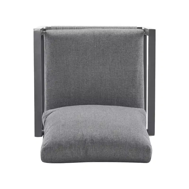 Christopher Knight Home Riley Outdoor Rope and Aluminum Upholstered Club Chair (Set of 2)