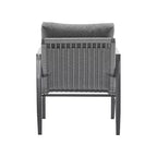 Christopher Knight Home Riley Outdoor Rope and Aluminum Upholstered Club Chair (Set of 2)
