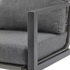 Christopher Knight Home Riley Outdoor Rope and Aluminum Upholstered Club Chair (Set of 2)