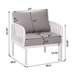 Christopher Knight Home Hester Outdoor Polypropylene Upholstered Club Chair